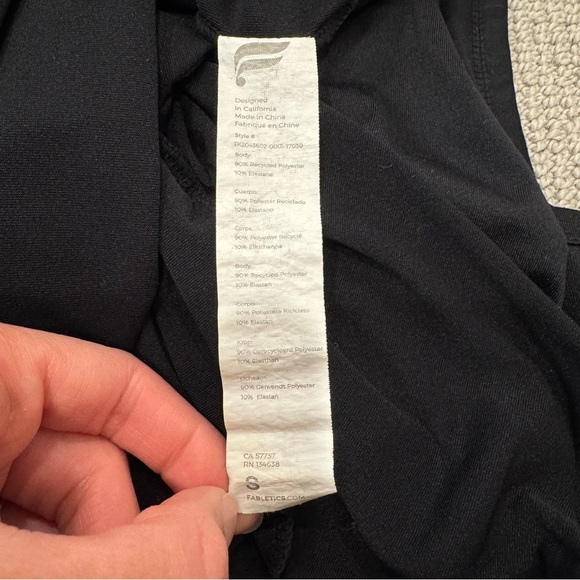 Fabletics Black Tank Top - Picture 4 of 4